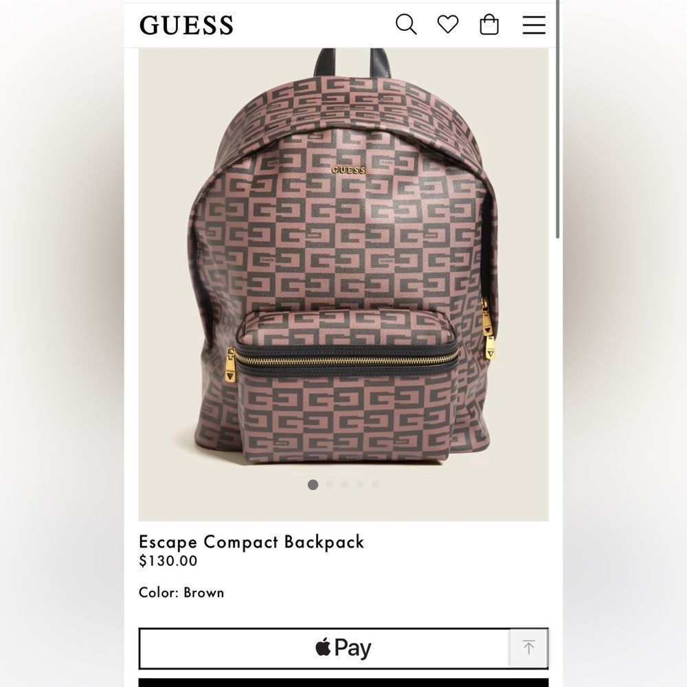 NWT GUESS Escape Compact Backpack - Picture 7 of 14